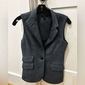 Rag & Bone Blue and Black Slade Vest Sz 2